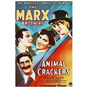 een oude filmposter voor de gebroeders Marx