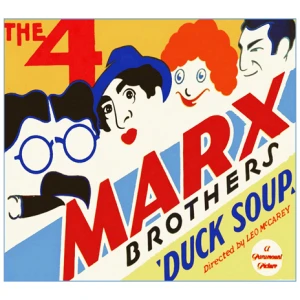 een poster voor de vier gebroeders Marx