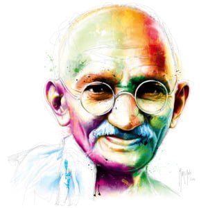 een schilderij van een oude man met bril