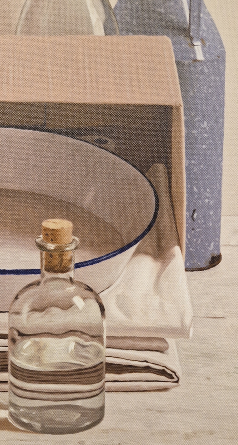 Willem de Bont, Still life behind box with cloths and pan,detail GI