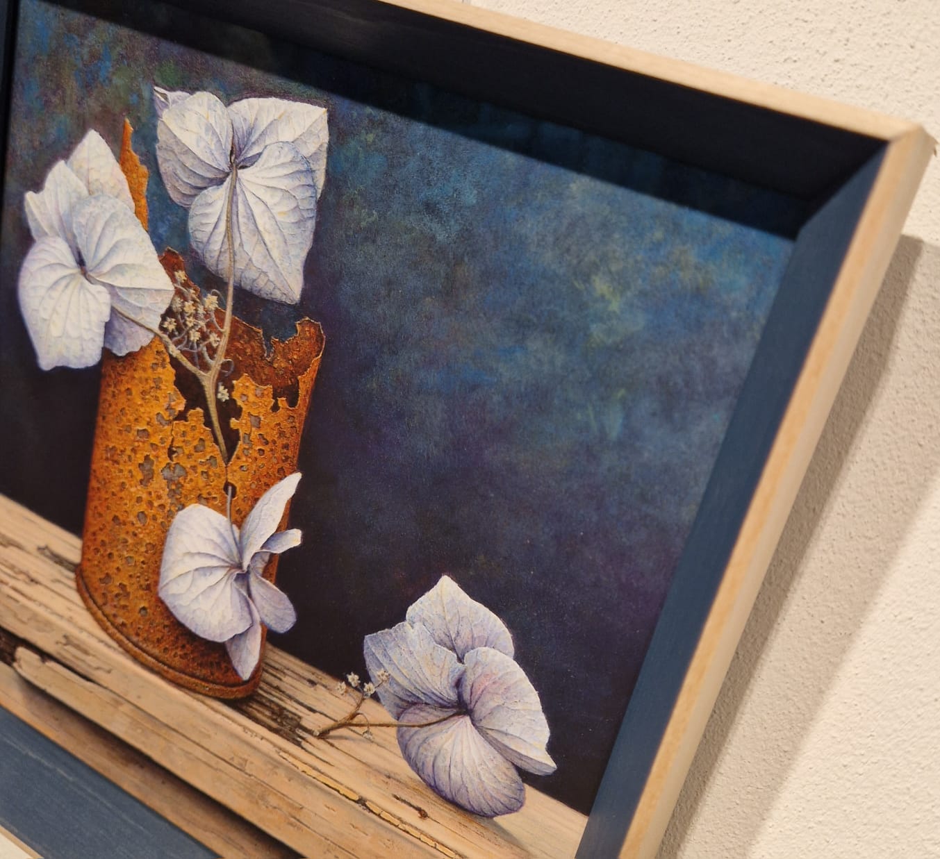 Aad Hofman, Blikje met hortensia's, detail L