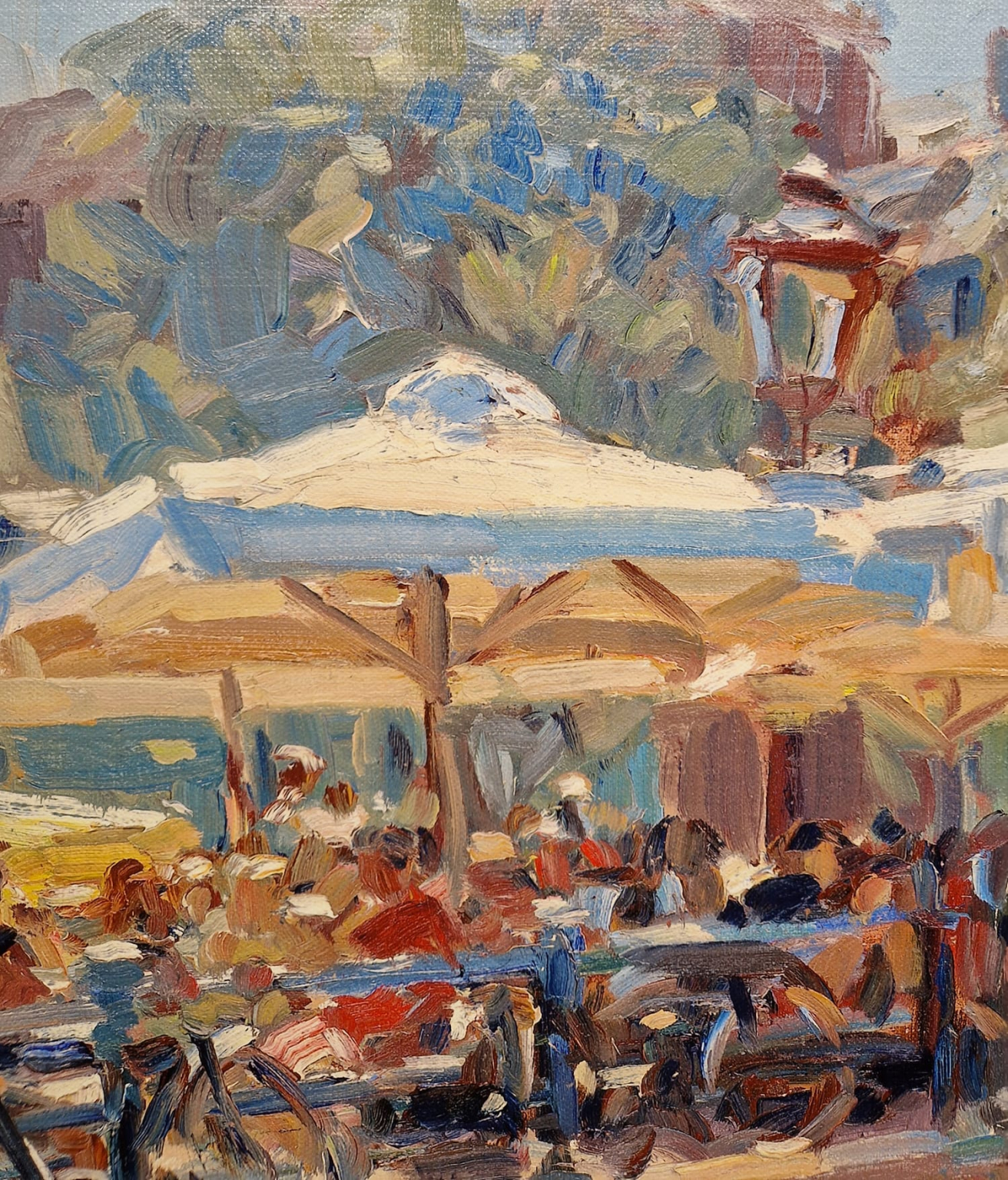 Hans Versfelt, Terras op de brug, detail G