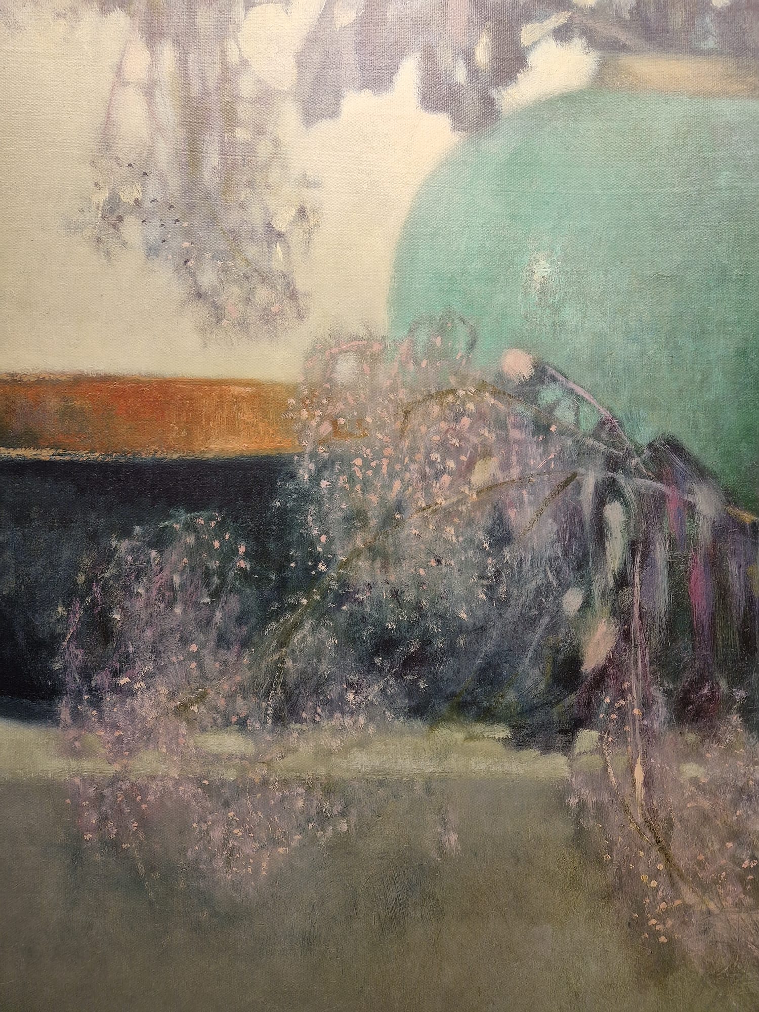 Pieter Knorr, Paarse tak met Chinese kom, detail G
