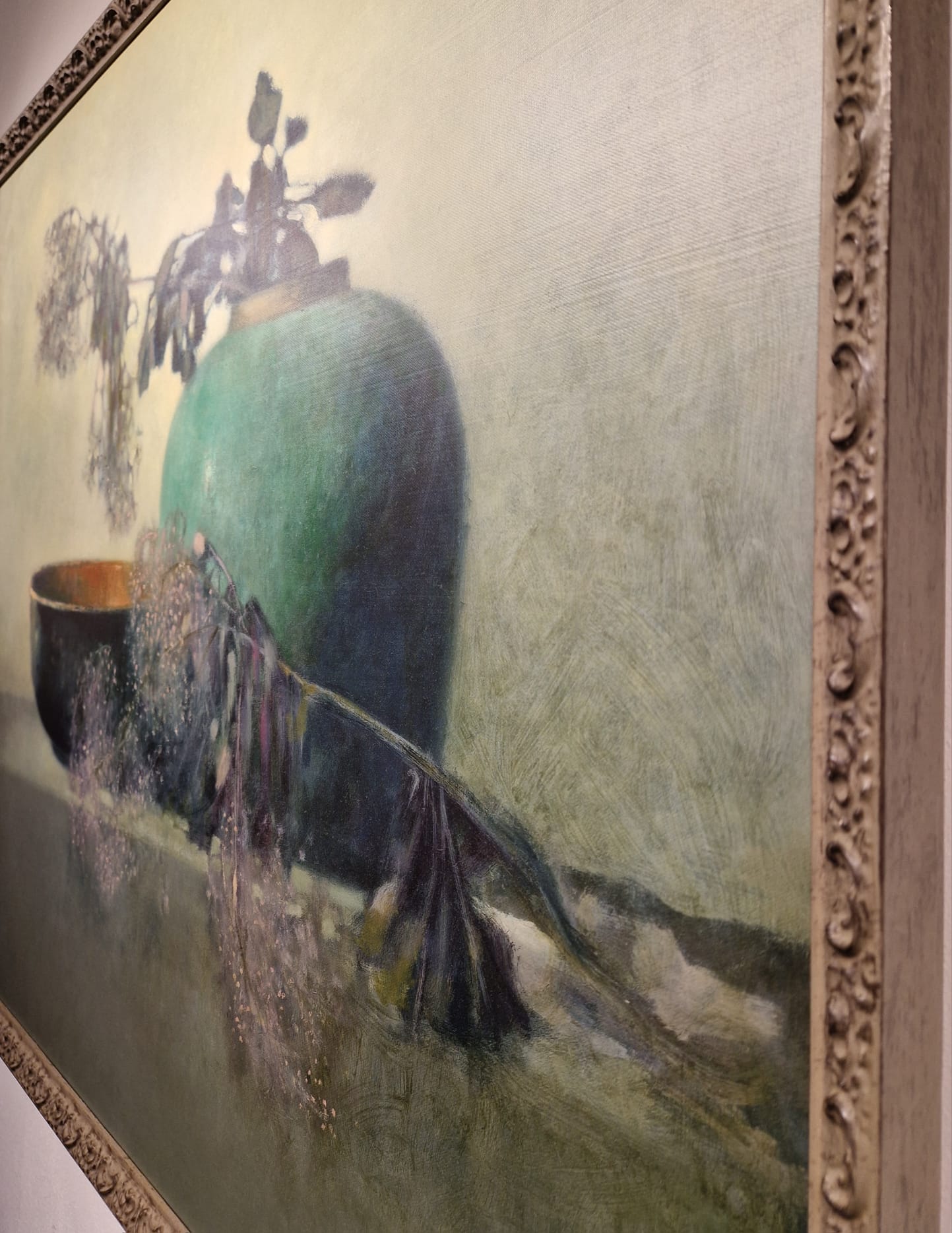 Pieter Knorr, Paarse tak met Chinese kom, detail ZKG