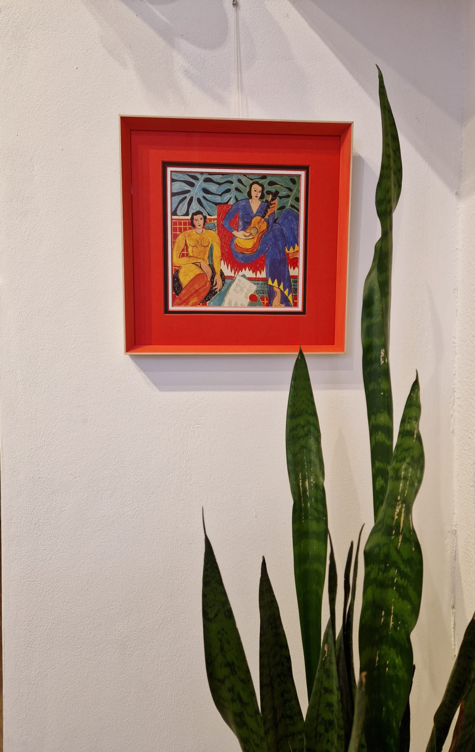 Henri Matisse, La musica, detail muur