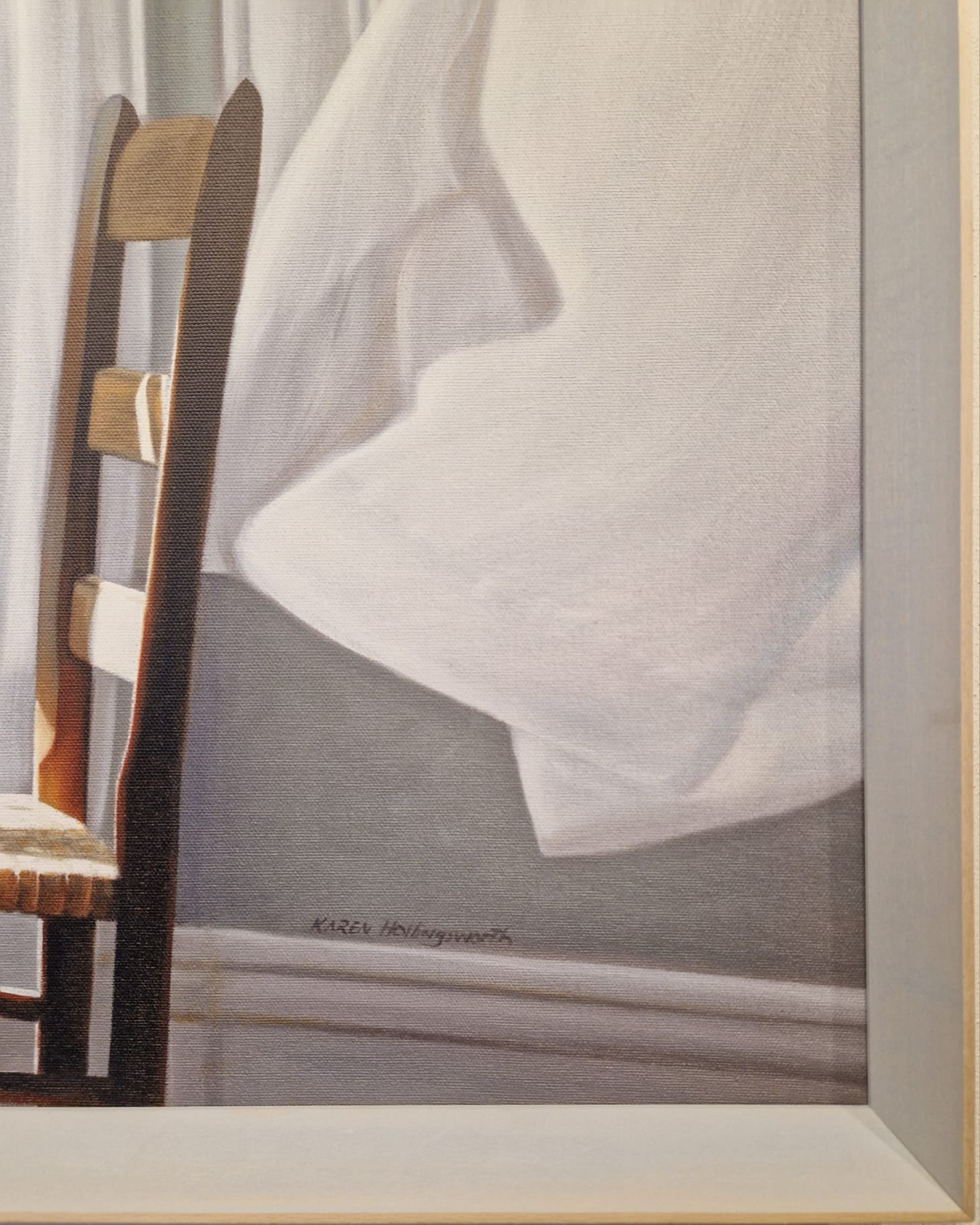 Karen Hollingsworth, gecentreerd worden, detail LH