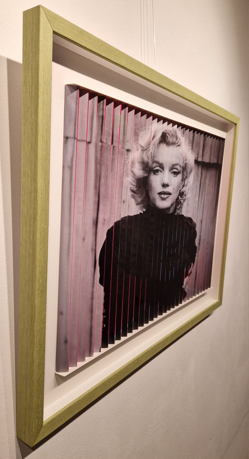 Marilyn Monroe, in beweging, detail ZK zwart
