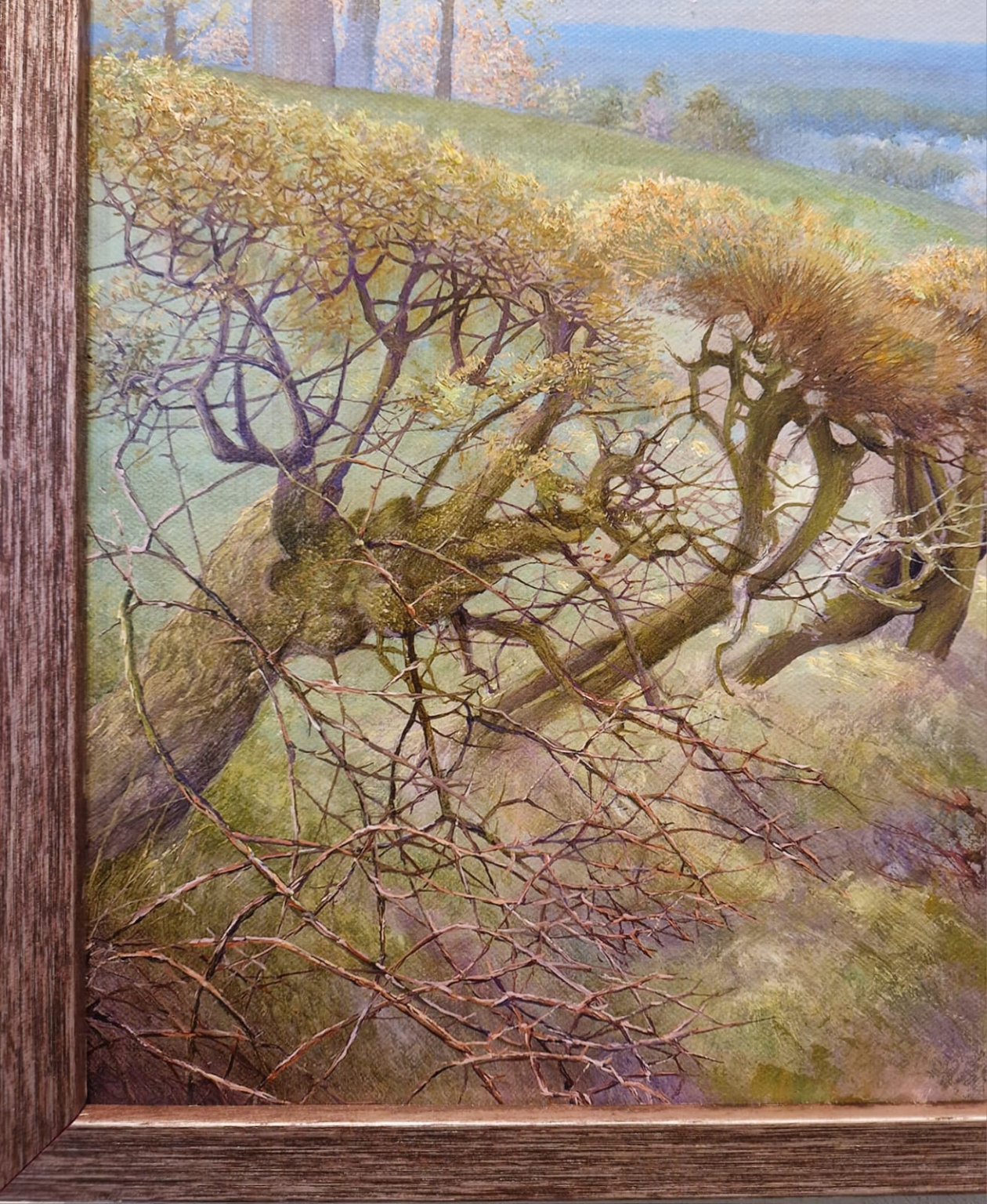 Patrick Creyghton, Bloeiende appelbomen met Maasvallei, detail L