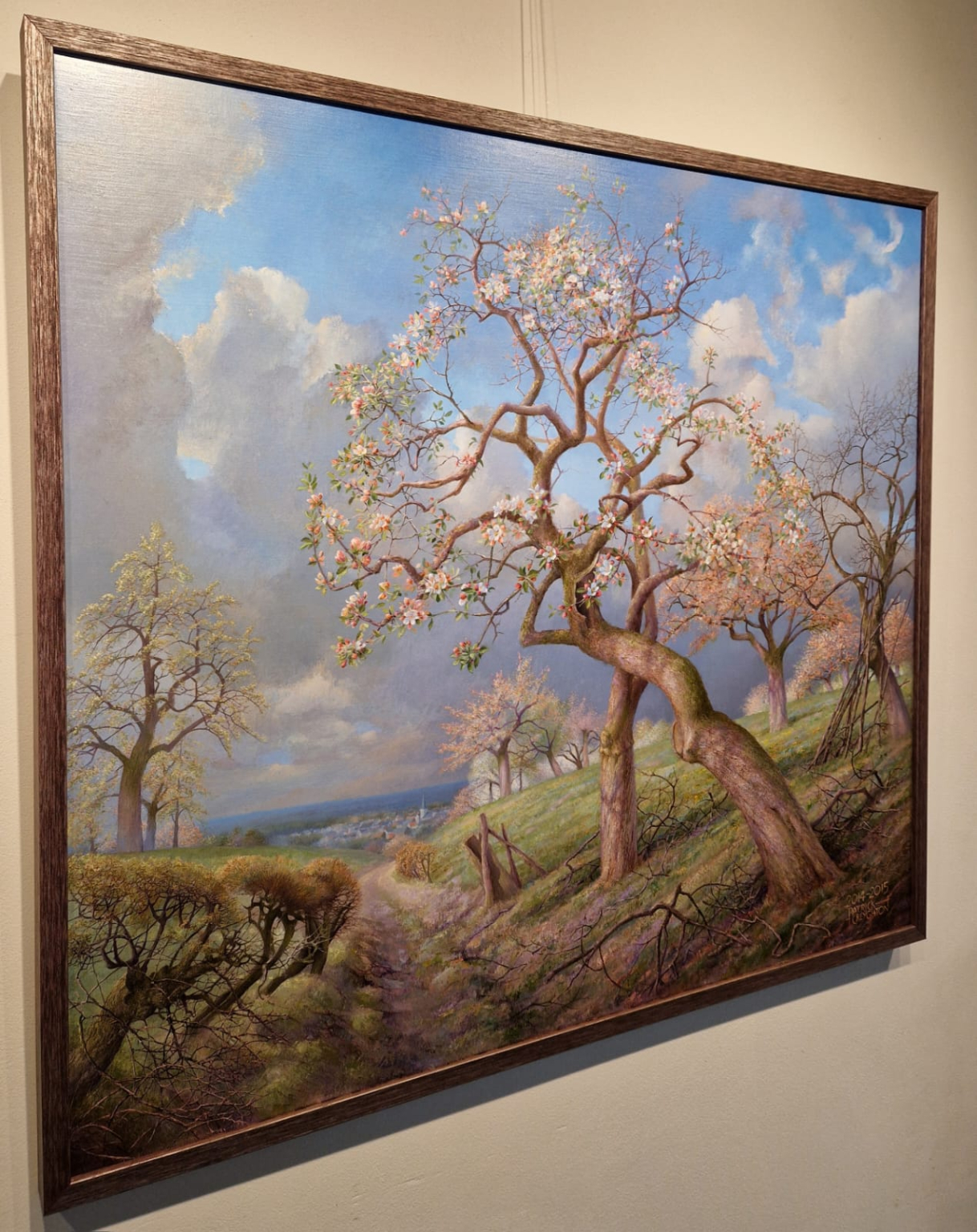 Patrick Creyghton, Bloeiende appelbomen met Maasvallei, detail ZKL (6)