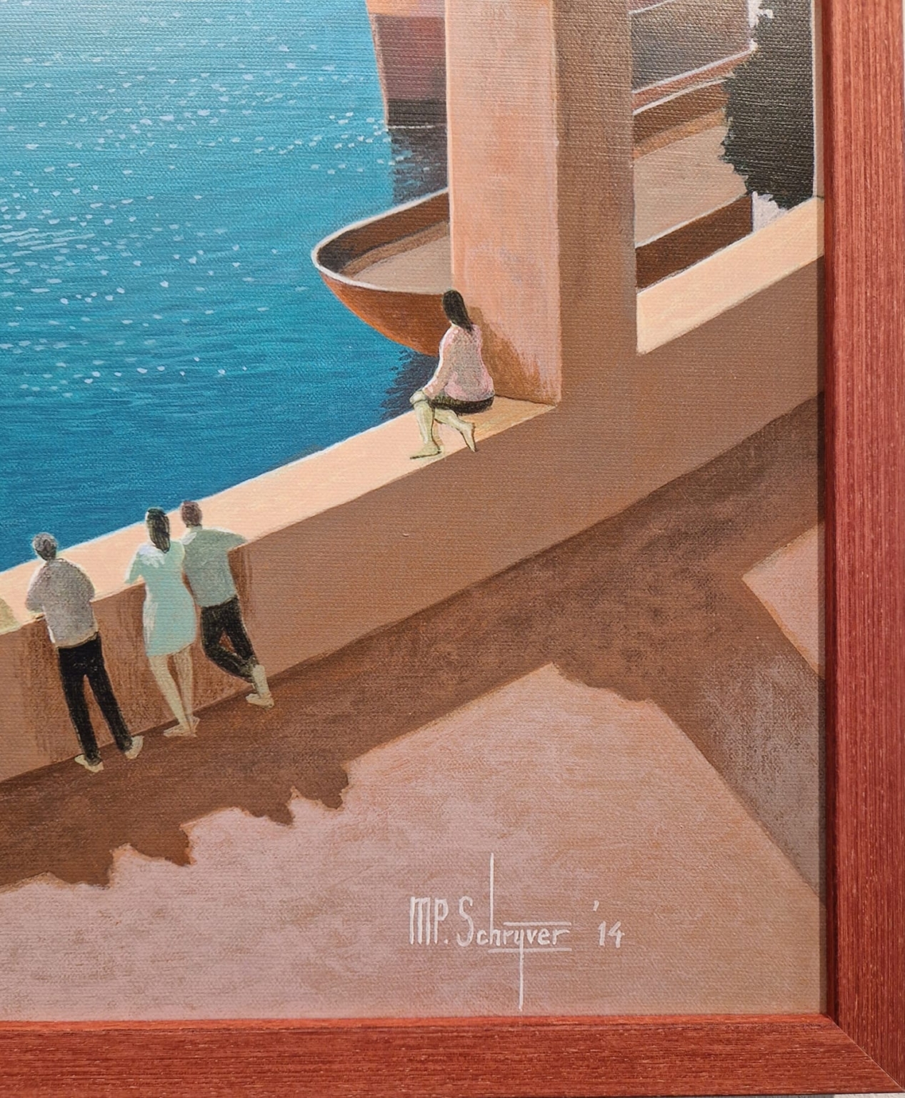 De muze komt uit zee, Michiel Schrijver, detail LH